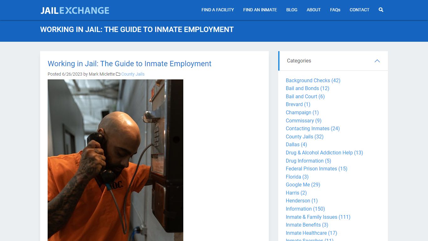 Working in Jail: The Guide to Inmate Employment | JailExchange